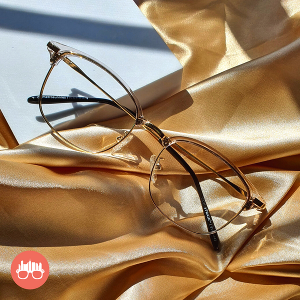 MetroSunnies Nathan Specs (Champagne) / Con-Strain Blue Light / Anti-Radiation Computer Eyeglasses