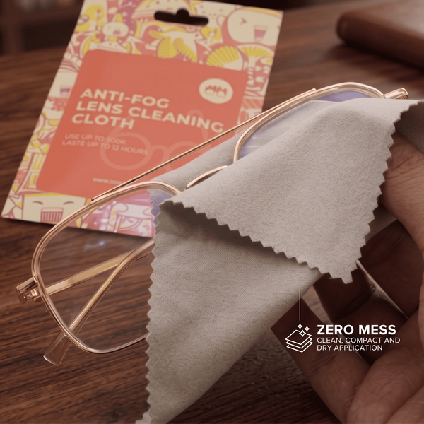MetroSunnies Anti-Fog Lens and Glass 2 in 1 Microfiber Cleaning Cloth for Eyeglasses Lens Wipes