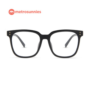 MetroSunnies Blake Specs (Black) Con-Strain Anti Radiation Replaceable Lens Eyeglasses Women Men Blue Light Eyewear