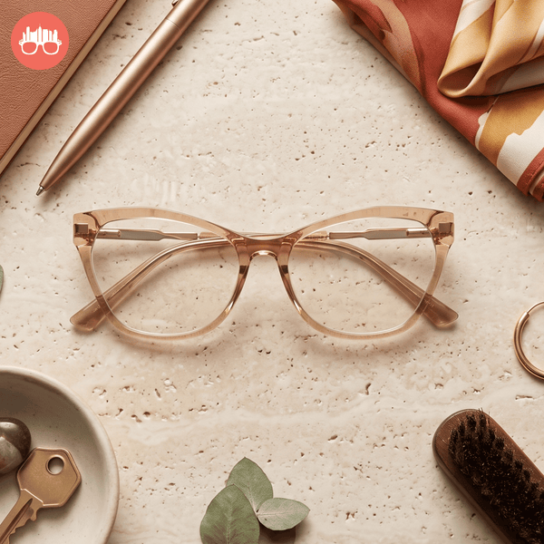 MetroSunnies Candice Specs (Nude) Con-Strain Anti Radiation Eyeglasses Women Men Blue Light Eyewear