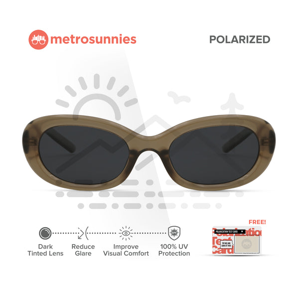 MetroSunnies Chloe Sunnies (Nude) / Polarized Sunglasses UV400 / Fashion Eyewear for Men and Women