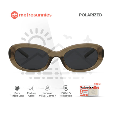 MetroSunnies Chloe Sunnies (Nude) / Polarized Sunglasses UV400 / Fashion Eyewear for Men and Women