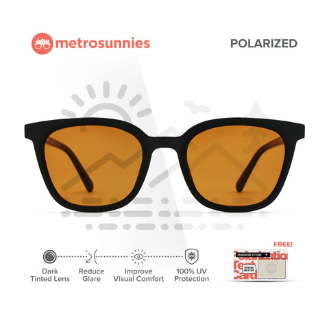 MetroSunnies Dewey Sunnies (Tiger) / Polarized Sunglasses UV400 / Fashion Eyewear for Men and Women