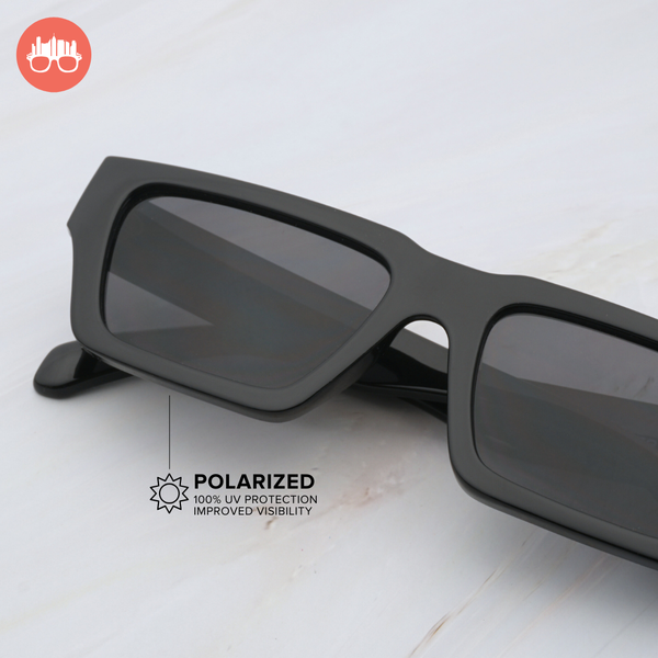 MetroSunnies Dijon Sunnies (Black) / Polarized Sunglasses UV400 / Fashion Eyewear for Men and Women