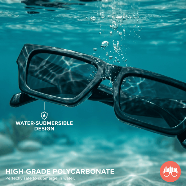 MetroSunnies Dijon Sunnies (Black) / Polarized Waterproof Sunglasses UV400 / Fashion Eyewear for Men and Women