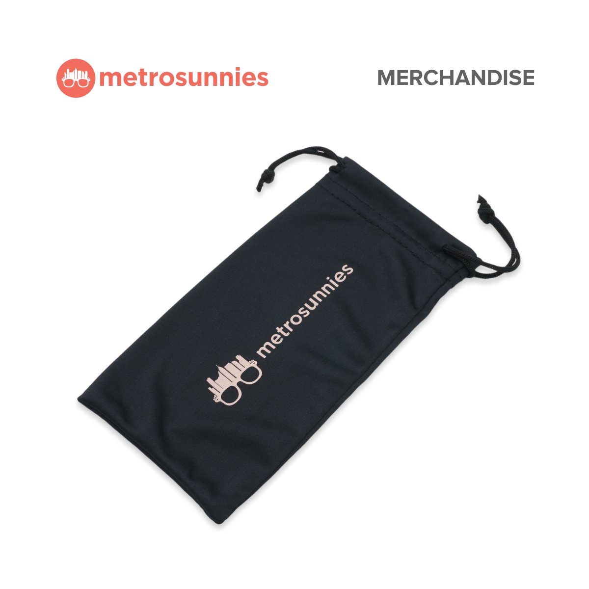 MetroSunnies Drawstring Pouch for Eyewear Specs Portable Multipurpose Soft Bag Holder Case Sunglass