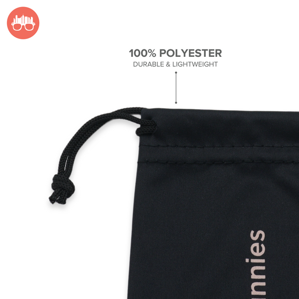 MetroSunnies Drawstring Pouch for Eyewear Specs Portable Multipurpose Soft Bag Holder Case Sunglass