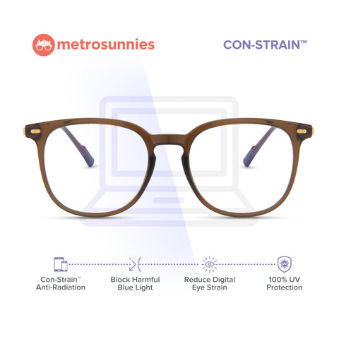 MetroSunnies Ezra Specs (Moss) / Con-Strain Blue Light / Anti-Radiation Computer Eyeglasses