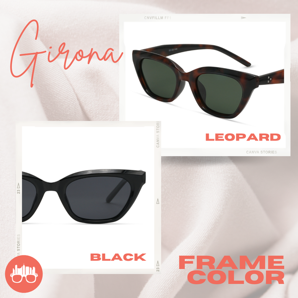 MetroSunnies Girona Sunnies (Leopard) / Polarized Sunglasses UV400 / Fashion Eyewear for Men and Women