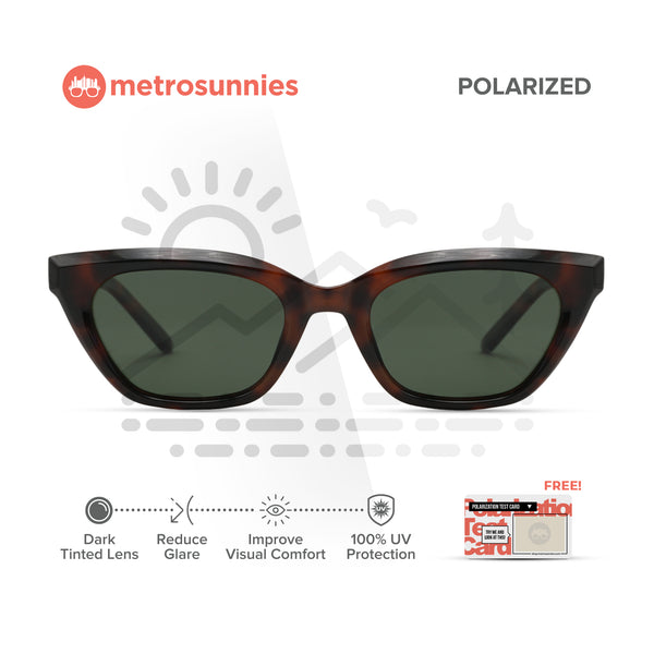 MetroSunnies Girona Sunnies (Leopard) / Polarized Sunglasses UV400 / Fashion Eyewear for Men and Women