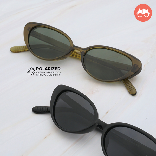 MetroSunnies Gwen Sunnies (Black) / Polarized Sunglasses UV400 / Fashion Eyewear for Men and Women