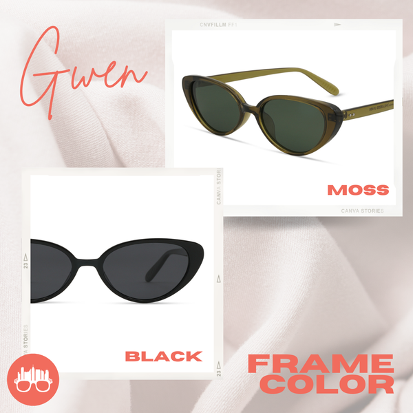 MetroSunnies Gwen Sunnies (Black) / Polarized Sunglasses UV400 / Fashion Eyewear for Men and Women