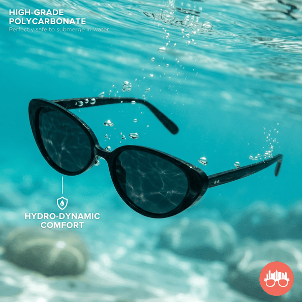 MetroSunnies Gwen Sunnies (Moss) / Polarized Waterproof Sunglasses UV400 / Fashion Eyewear for Men and Women