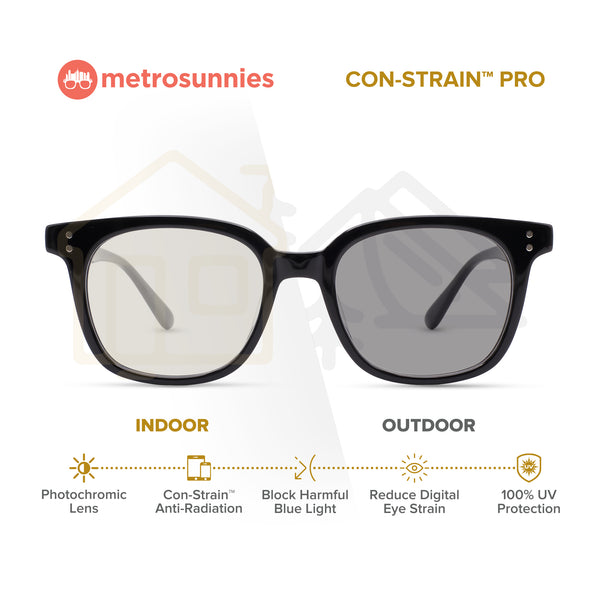MetroSunnies Jhoanna Specs Con-Strain Anti Radiation Eyeglasses Women Men Blue Light Eyewear