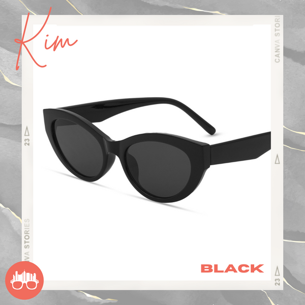 MetroSunnies Kim Sunnies (Black) / Polarized Sunglasses UV400 / Fashion Eyewear for Men and Women