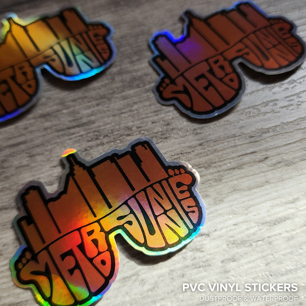 MetroSunnies Hologram Logo Waterproof Sticker Pack