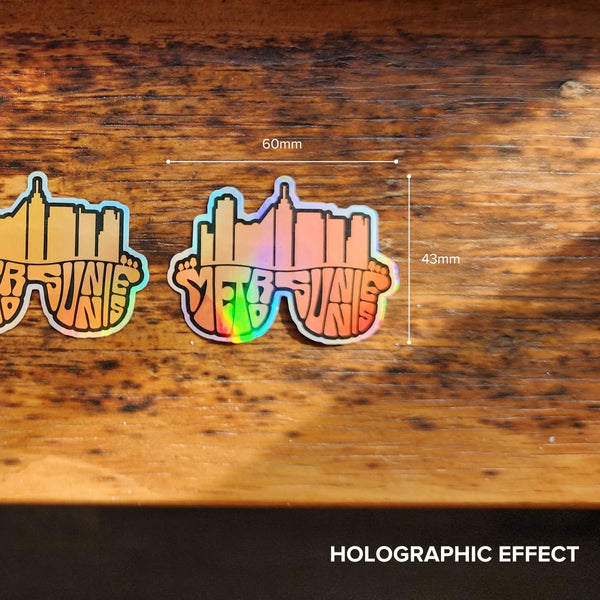 MetroSunnies Hologram Logo Waterproof Sticker Pack