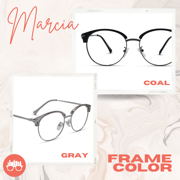 MetroSunnies Marcia Specs (Coal) / Con-Strain Blue Light / Anti-Radiation Computer Eyeglasses