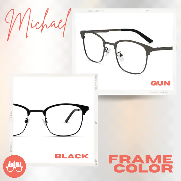 MetroSunnies Michael Specs / Replaceable Lens / Eyeglasses for Men and Women