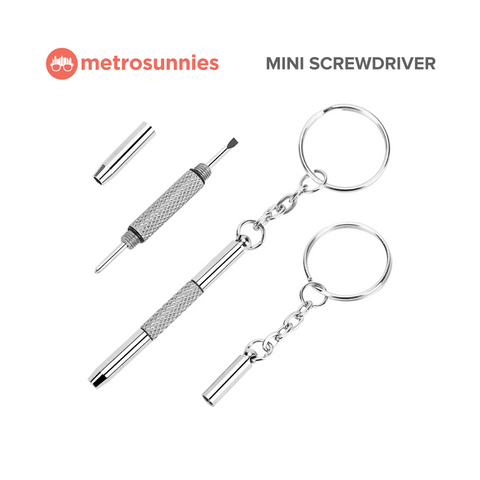 3 in 1 Mini Screwdriver with Keychain for Eyeglasses Sunglasses Watches Jewelry Electronics