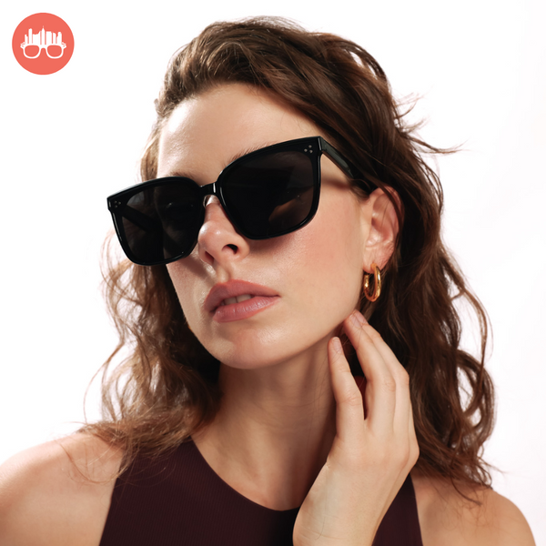 MetroSunnies Miranda Sunnies (Black) / Polarized Sunglasses UV400 / Oversized / Fashion Eyewear for Men and Women