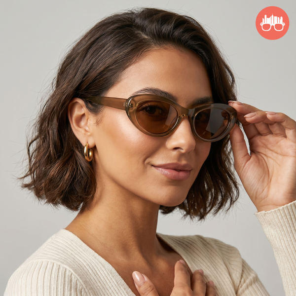 MetroSunnies Nara Sunnies (Brown) / Polarized Sunglasses UV400 / Fashion Eyewear for Men and Women