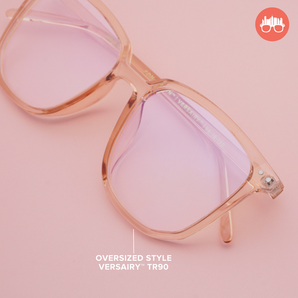 MetroSunnies Nori Specs / Anti Radiation Glasses for Women and Men / Eyeglasses Replaceable Lens / Blue Light Eyewear / Versairy TR90 Lightweight / Optical Frame
