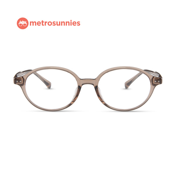 MetroSunnies Oliver Specs (Nude) Con-Strain Anti Radiation Replaceable Lens Eyeglasses Women Men Blue Light Sunnies Eyewear