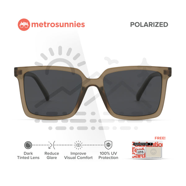 MetroSunnies Oryn Sunnies (Nude) / Polarized Sunglasses UV400 / Fashion Eyewear for Men and Women