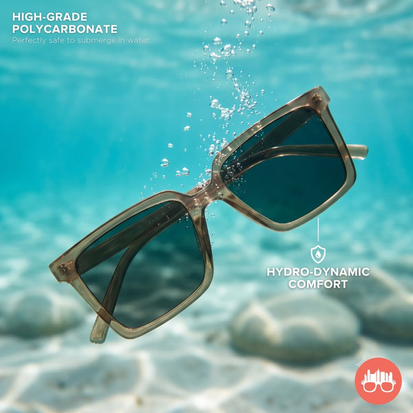 MetroSunnies Oryn Sunnies (Black) / Polarized Waterproof Sunglasses UV400 / Fashion Eyewear for Men and Women