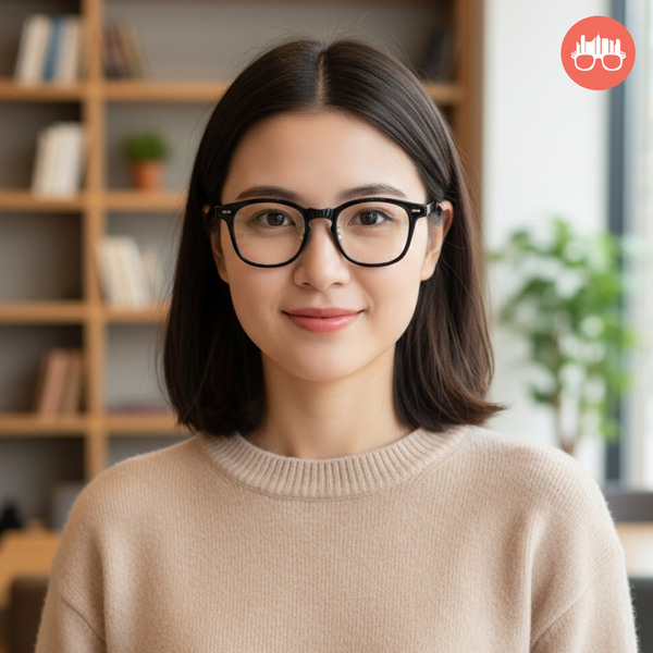 MetroSunnies Ram Specs (Black) Con-Strain Anti Radiation Replaceable Lens Eyeglasses Women Men Blue Light Sunnies Eyewear