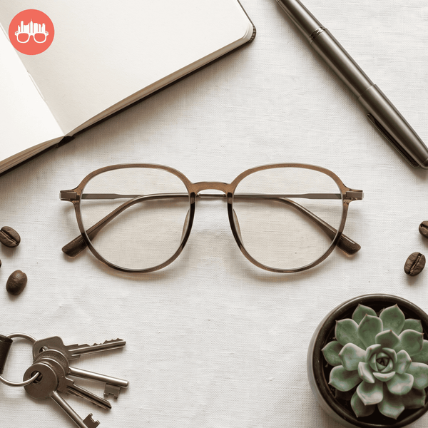MetroSunnies Regina Specs (Nude) Con-Strain Anti Radiation Eyeglasses Women Men Blue Light Eyewear
