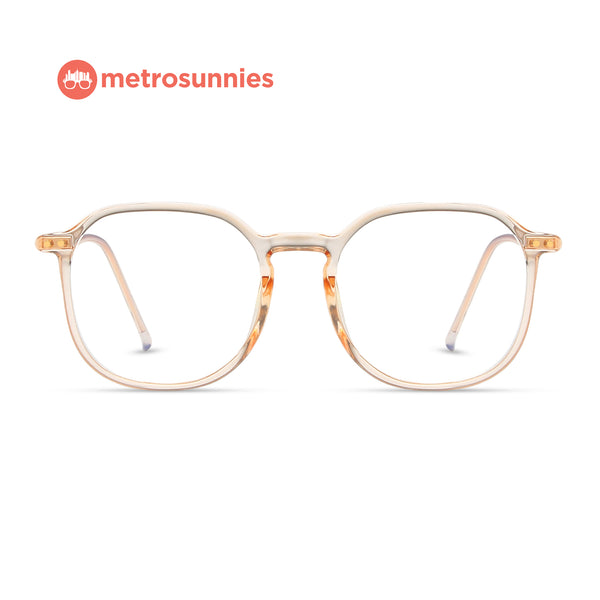 MetroSunnies Shannon Specs (Champagne) / Replaceable Lens / Eyeglasses for Men and Women