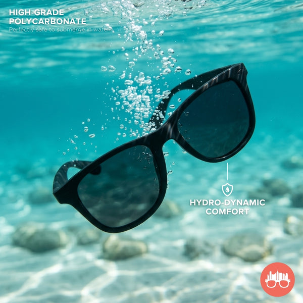 MetroSunnies Ulric Sunnies (Black) / Polarized Waterproof Sunglasses UV400 / Fashion Eyewear for Men and Women