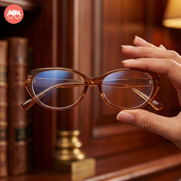 MetroSunnies Xyris Specs (Nude) Con-Strain Anti Radiation Replaceable Lens Eyeglasses Women Men Blue Light Eyewear