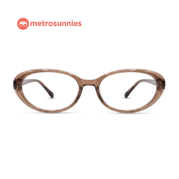 MetroSunnies Xyris Specs (Nude) Con-Strain Anti Radiation Replaceable Lens Eyeglasses Women Men Blue Light Eyewear