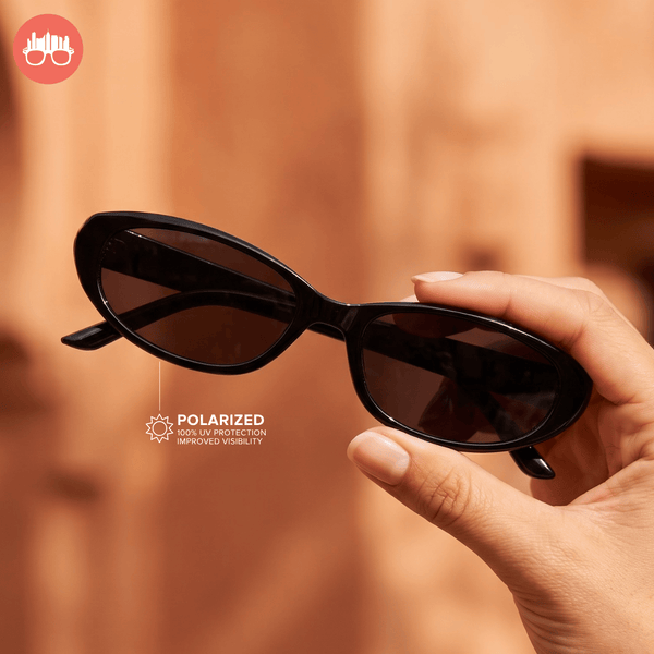 MetroSunnies Zenith Sunnies (Black) / Polarized Waterproof Sunglasses UV400 / Fashion Eyewear for Men and Women