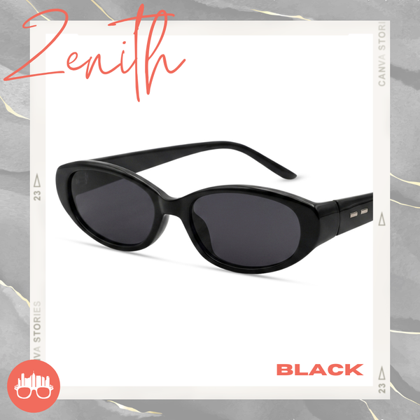 MetroSunnies Zenith Sunnies (Black) / Polarized Waterproof Sunglasses UV400 / Fashion Eyewear for Men and Women