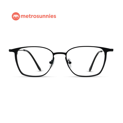 MetroSunnies Alexa Specs (Black) / Replaceable Lens / Eyeglasses for Men and Women