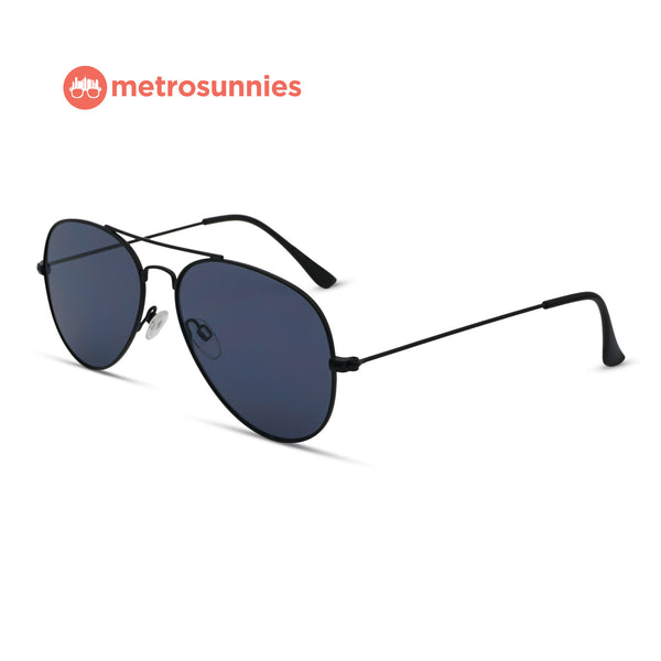 MetroSunnies Alvin Sunnies (Black) / Sunglasses with UV400 Protection / Fashion Eyewear Unisex