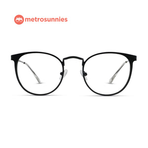 MetroSunnies Amari Specs (Black) / Replaceable Lens / Eyeglasses for Men and Women