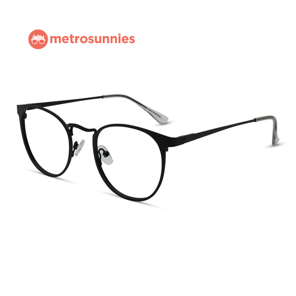 MetroSunnies Amari Specs (Black) / Replaceable Lens / Eyeglasses for Men and Women