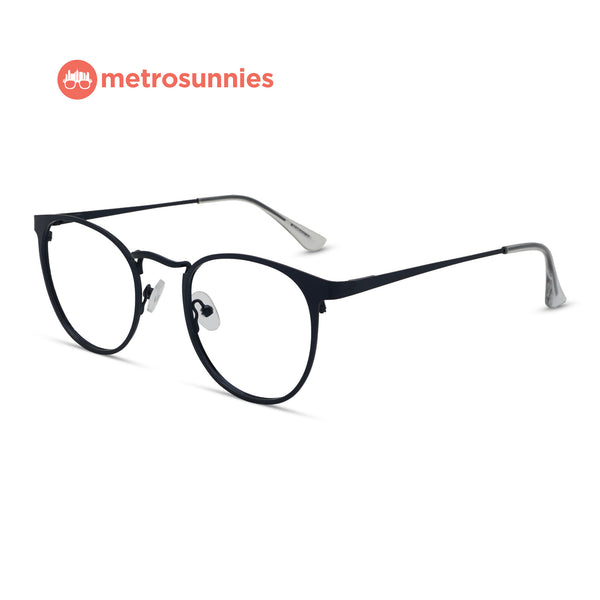 MetroSunnies Amari Specs (Blue) / Replaceable Lens / Eyeglasses for Men and Women