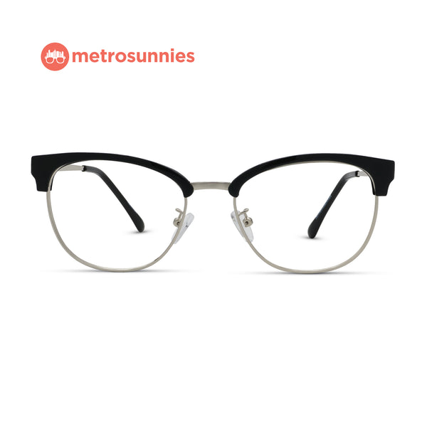 MetroSunnies Ariel Specs (Black) / Replaceable Lens / Eyeglasses for Men and Women