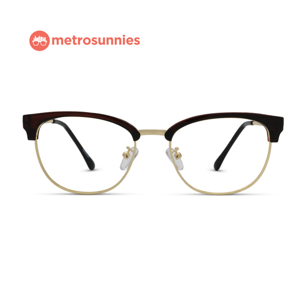MetroSunnies Ariel Specs (Brown) / Replaceable Lens / Eyeglasses for Men and Women