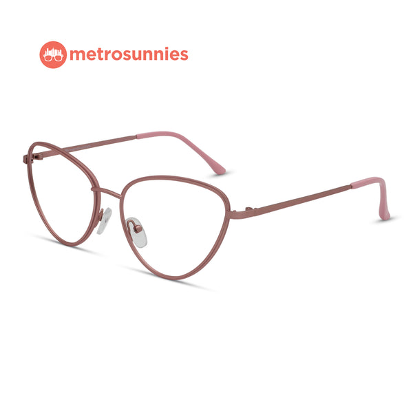 MetroSunnies Astra Specs (Pink) / Replaceable Lens / Eyeglasses for Men and Women