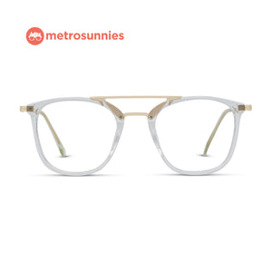 MetroSunnies Aurora Specs (Clear) / Replaceable Lens / Eyeglasses for Men and Women