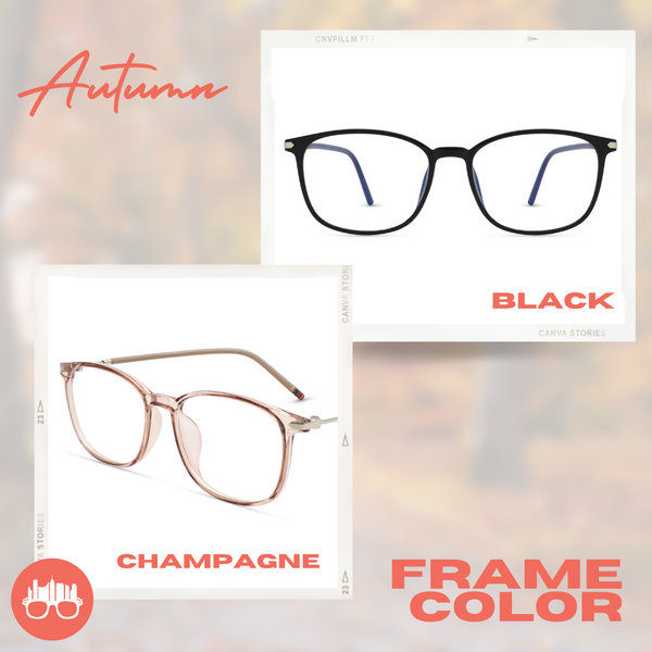 MetroSunnies Autumn Specs (Black) / Con-Strain Blue Light / Versairy / Anti-Radiation Eyeglasses