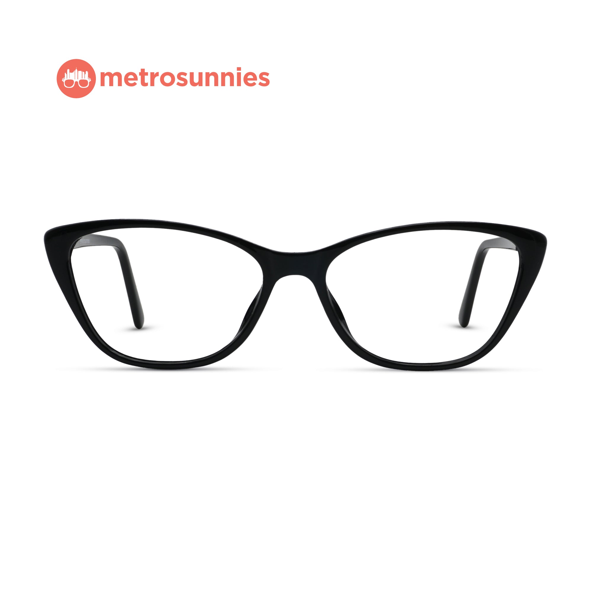 MetroSunnies Avery Specs (Black) / Replaceable Lens / Eyeglasses for Men and Women