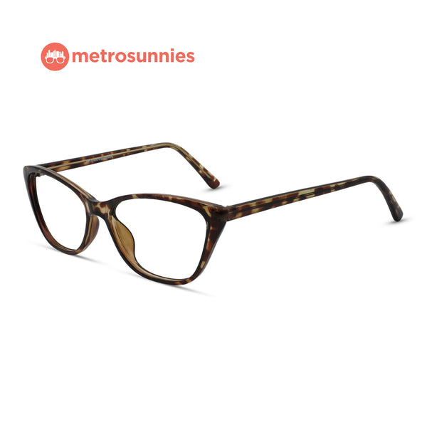 MetroSunnies Avery Specs (Leopard) / Replaceable Lens / Eyeglasses for Men and Women